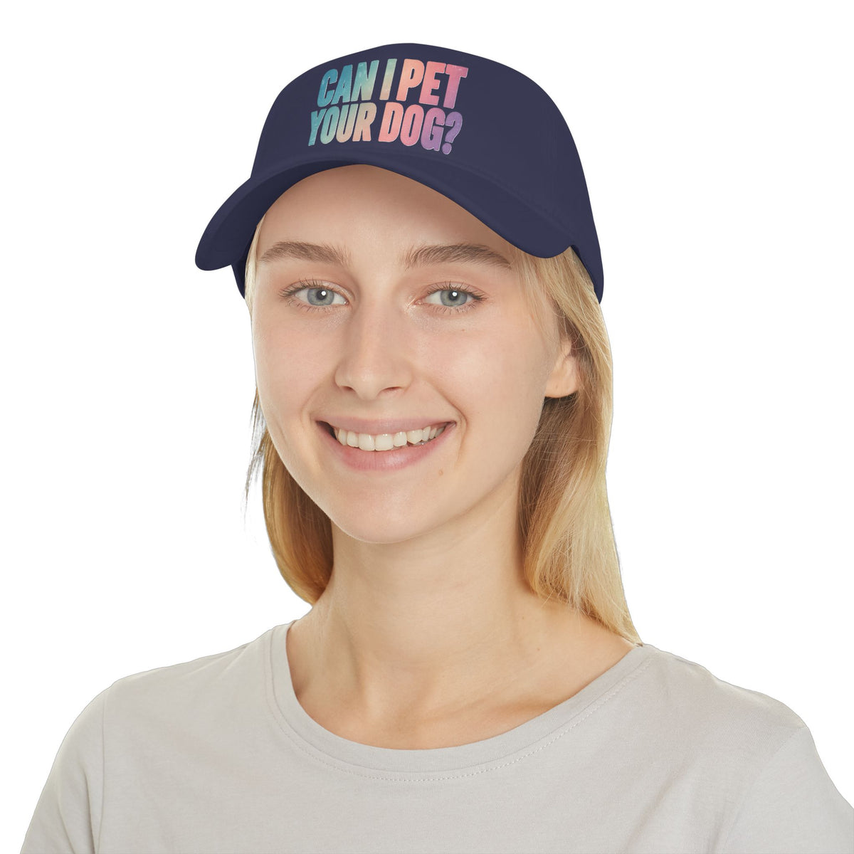 "Can I Pet Your Dog?" Low Profile Baseball Cap – Cute Pet Lover Hat