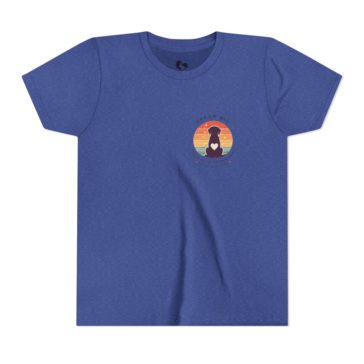 Unisex Youth Tee "Dream Big, Believe in Your Magic, Love Life" Retro Graphic