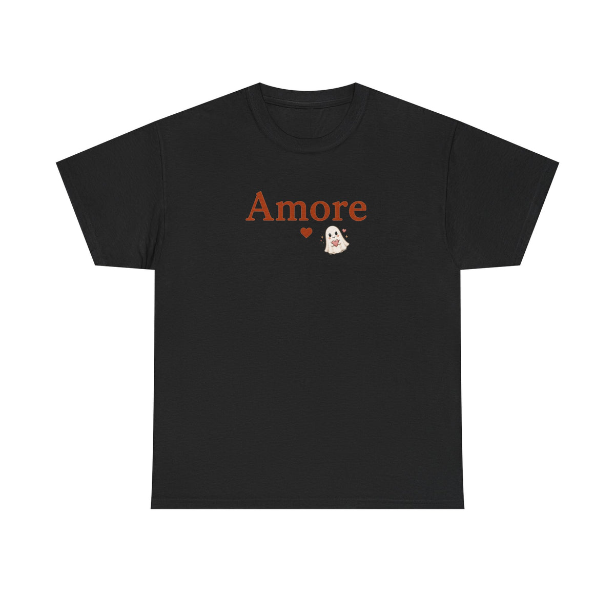 Women's Amore Halloween Icon Palm Trees & Pumpkin Spice Graphic T-Shirt