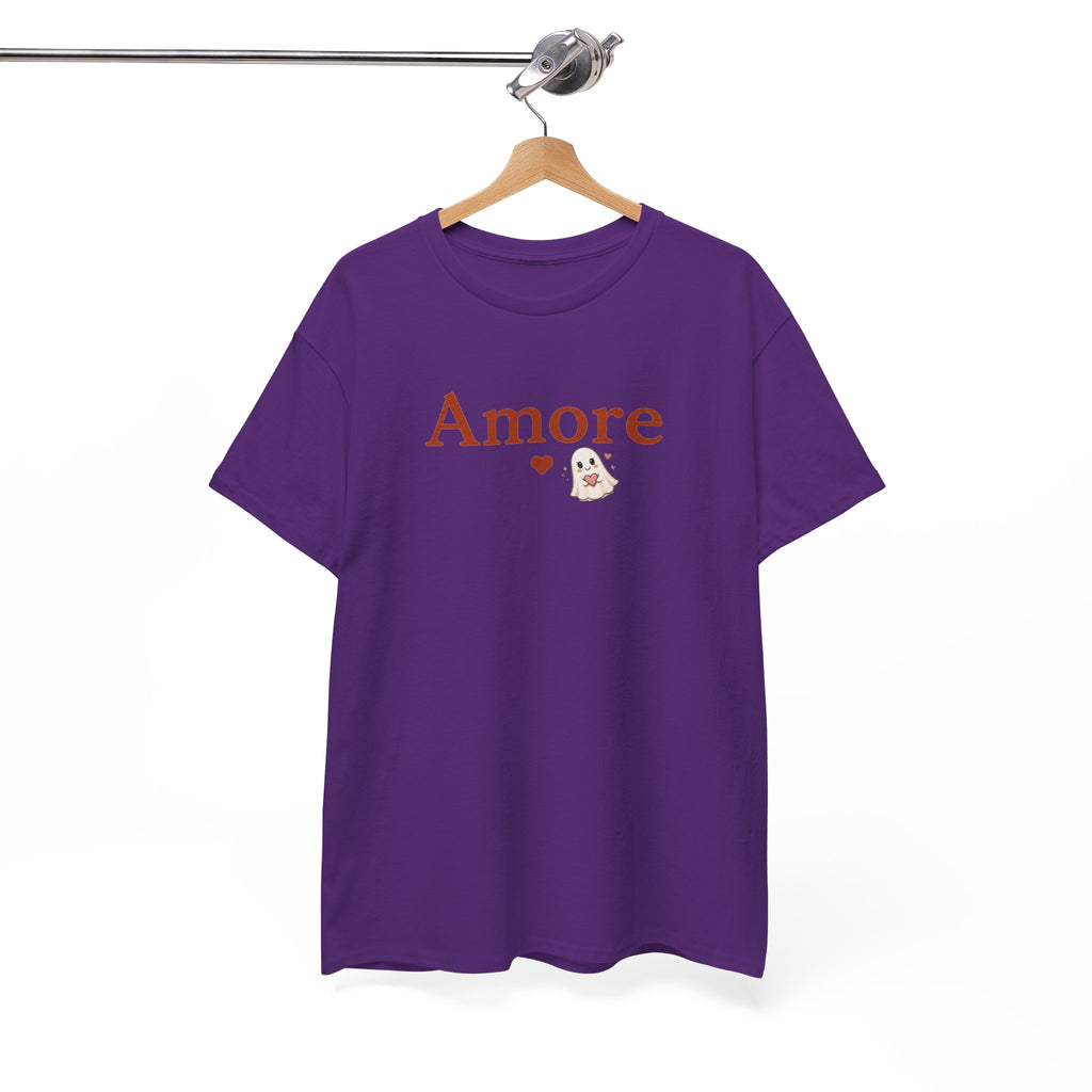 Women's Amore Halloween Icon Palm Trees & Pumpkin Spice Graphic T-Shirt