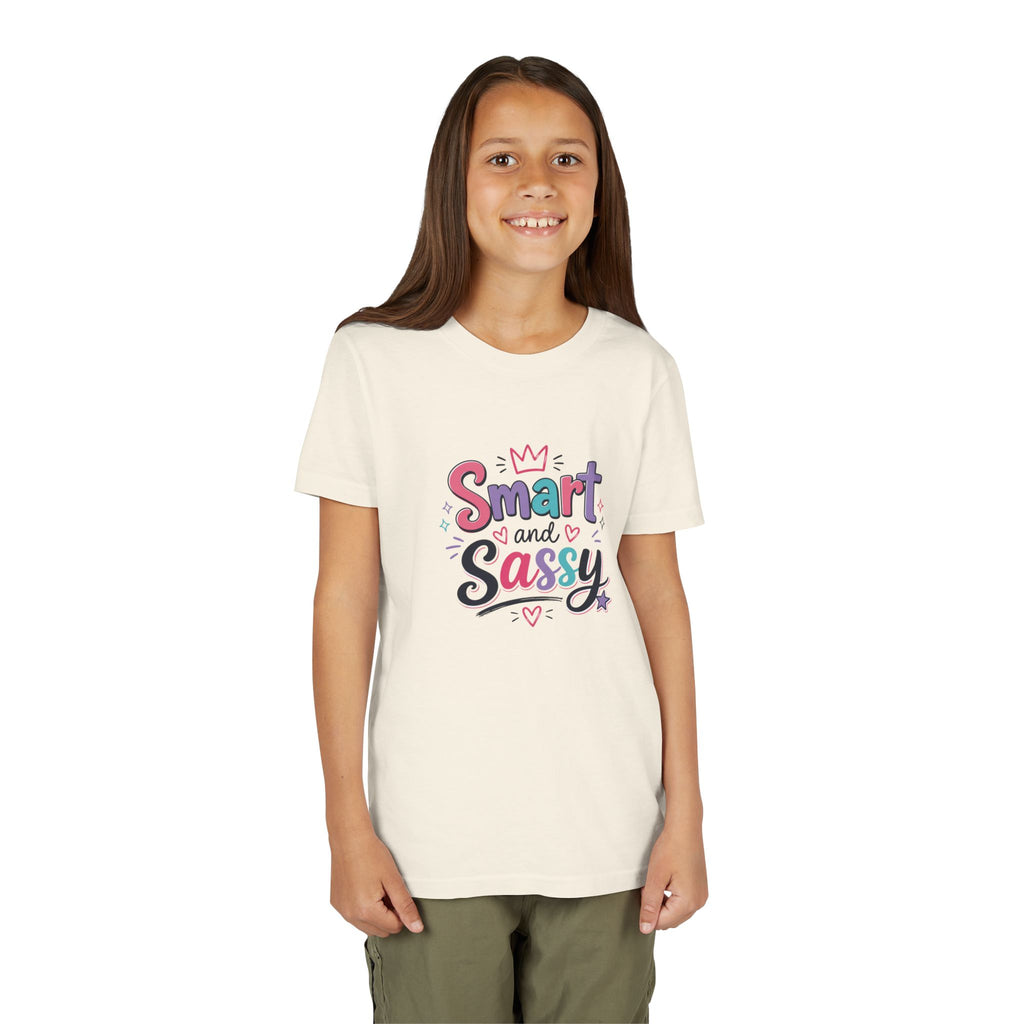 Youth Girls Smart and Sassy Pink & Purple Amore Graphic T-Shirt