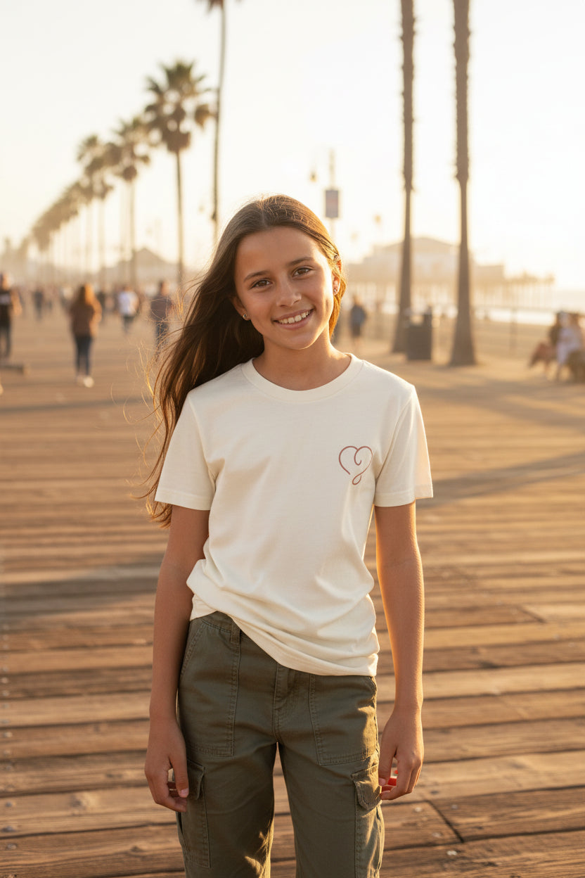 Amore Heart Graphic Youth T-Shirt