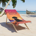 Amore Beach Club Beach Towel | Sunset Dog Silhouette