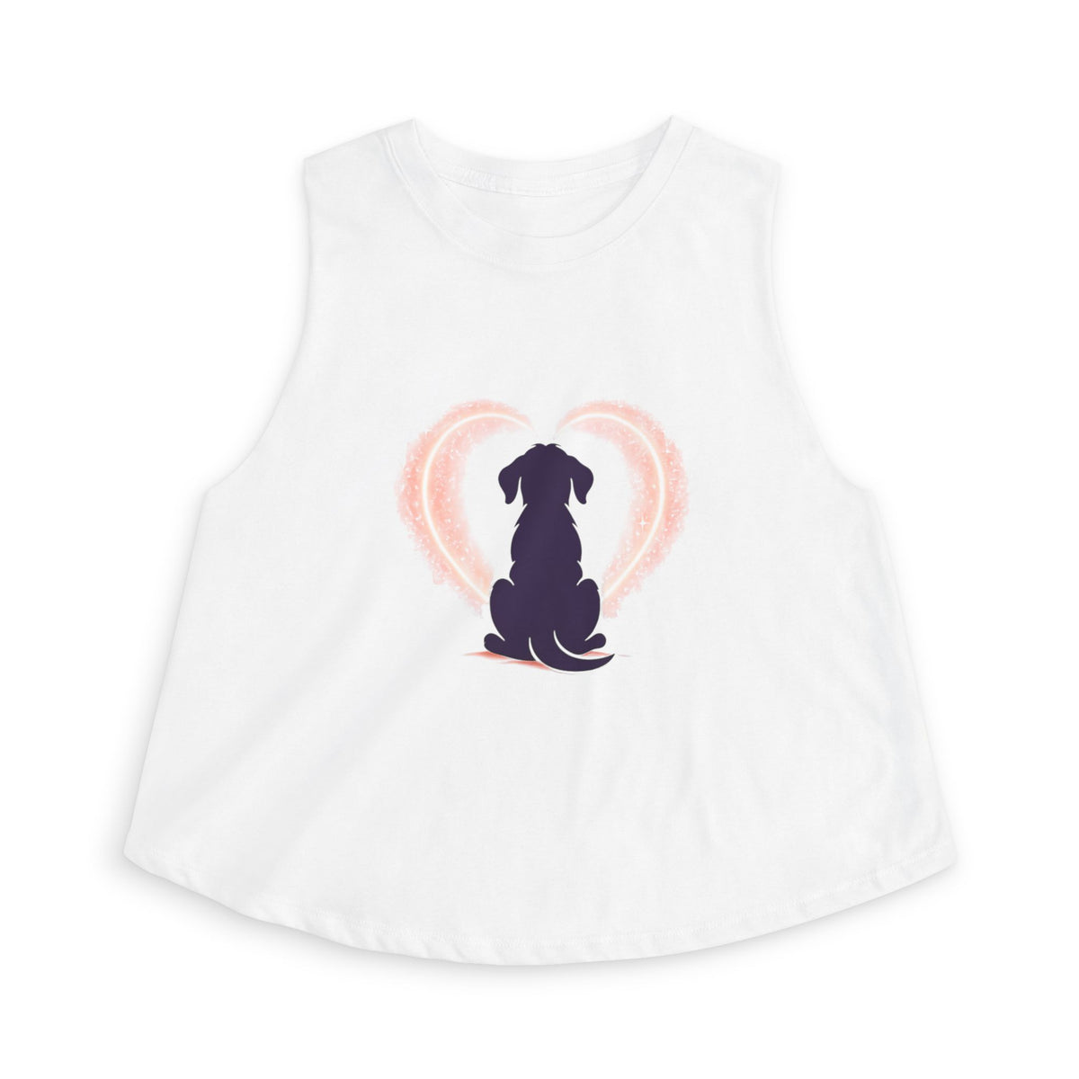 Women's Crop Top Amore Silhouette Relaxed Cropped