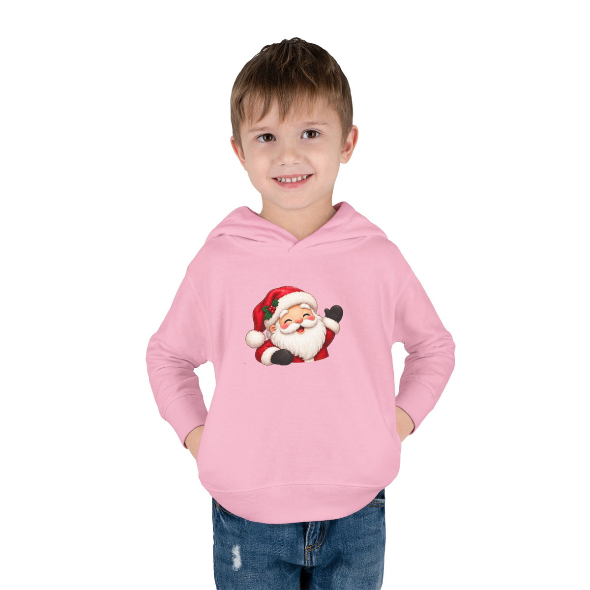 Toddler Hoodie – Holiday Helper Santa Christmas Pullover