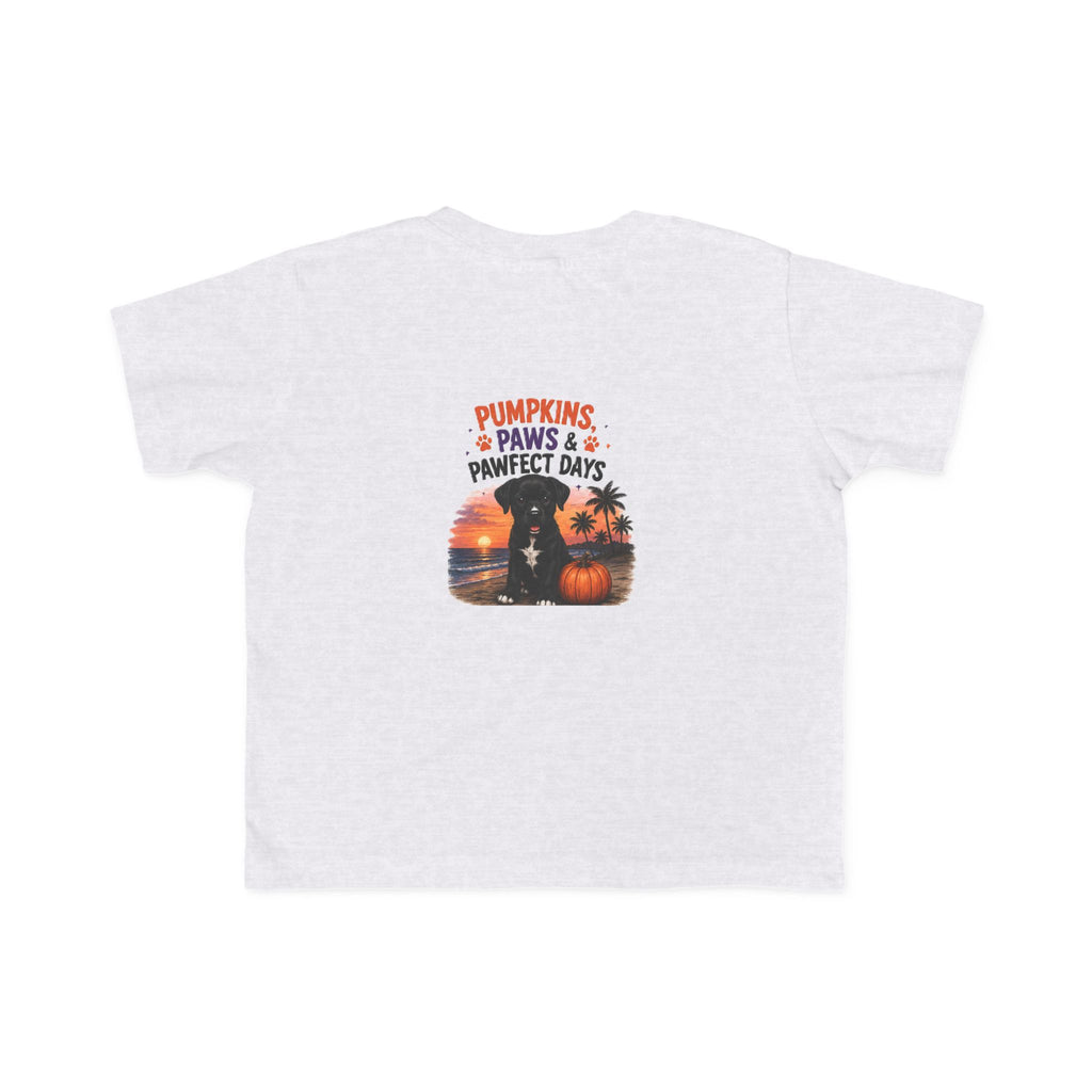 Amore Halloween Pumpkin Beach Sunset Graphic Toddler T-Shirt