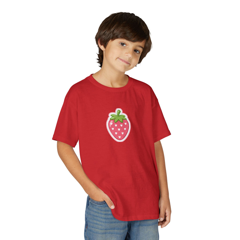 Kids Strawberry Fruit T-Shirt Amore Puppy Graphic